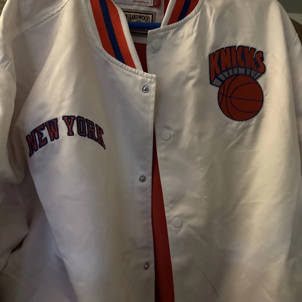 Mitchell & Ness White and Red Jacket